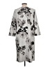 M&Co Print Gray Casual Dress Size 10 - photo 2