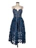 Self-Portrait Blue Cocktail Dress Size 8 - photo 1
