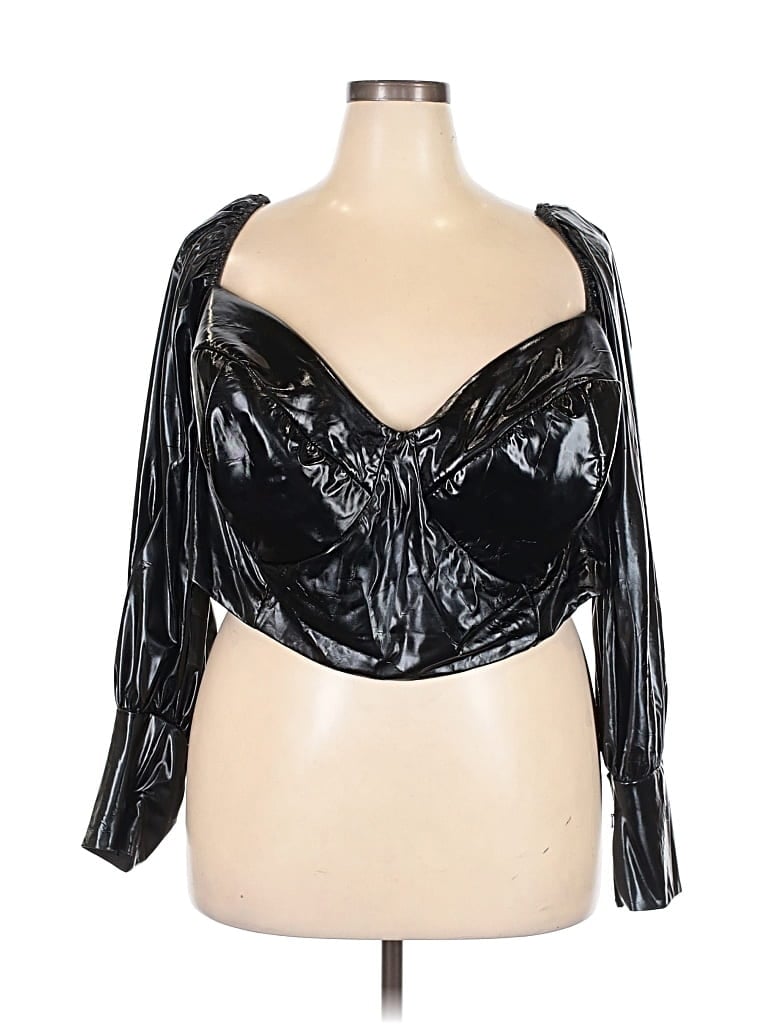 Pre-owned Asos Design Tank Top Black Strapless Neckline Tops