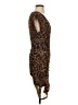 Liu-Jo Animal Print Brown Cocktail Dress Size S - photo 4
