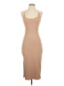 Shein Solid Tan Cocktail Dress Size 2 - photo 1