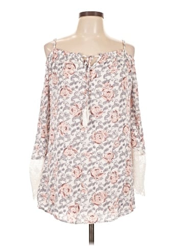En Creme 3/4 Sleeve Blouse (view 1)