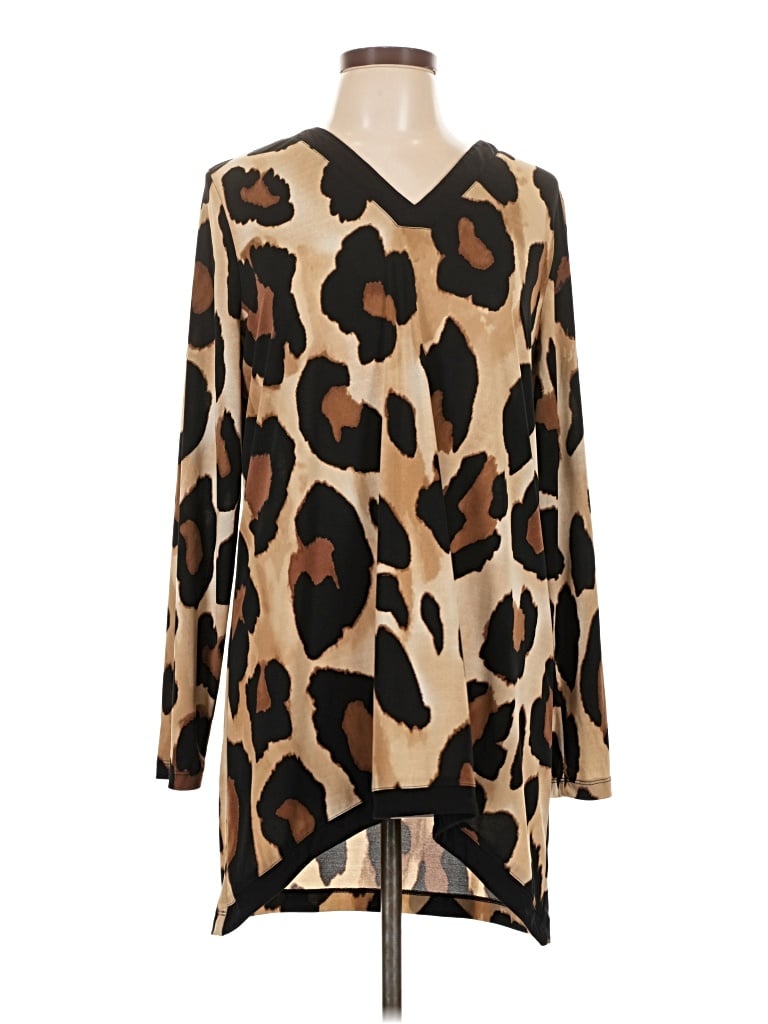 Pre-owned Susan Graver Casual Dress In Brown