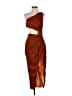 ASOS Design 100% Polyester Brown Cocktail Dress Size 4 - photo 1