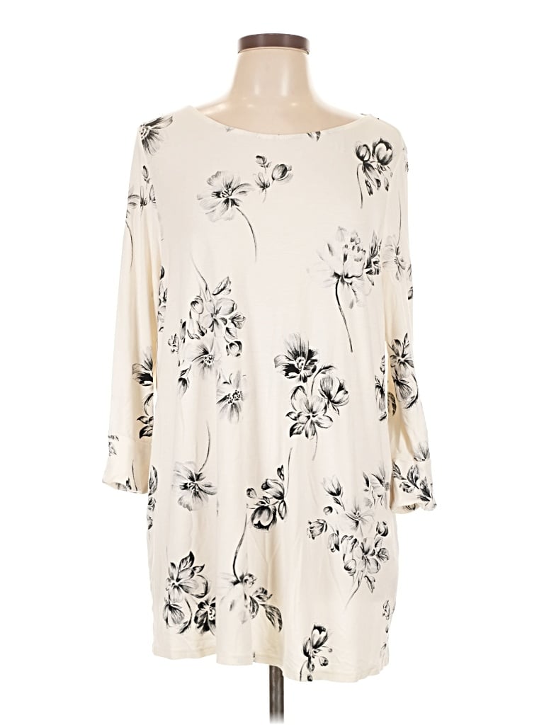 Pre-owned Jjill Kimono In White