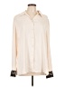 Susan Graver 100% Polyester Animal Print Ivory Long Sleeve Blouse Size L - photo 1
