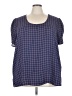 Maurices 100% Polyester Blue Short Sleeve Blouse Size 3X - photo 1