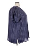 Maurices 100% Polyester Blue Short Sleeve Blouse Size 3X - photo 4