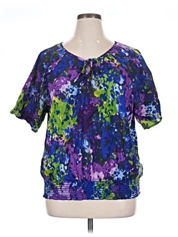 IZOD Short Sleeve Blouse (view 1)