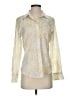 Gap Print Yellow Long Sleeve Blouse Size S - photo 1