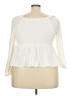 Torrid Ivory 3/4 Sleeve Blouse Size 3X Plus (3) - photo 2
