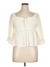 Self Esteem 100% Rayon Ivory 3/4 Sleeve Blouse Size XL - photo 1