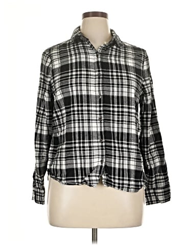 CALVIN KLEIN JEANS Long Sleeve Button-Down Shirt (view 1)