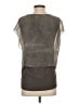 Elie Tahari Gray Short Sleeve Blouse Size S - photo 2