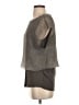 Elie Tahari Gray Short Sleeve Blouse Size S - photo 5