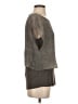 Elie Tahari Gray Short Sleeve Blouse Size S - photo 4