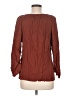 Point Sur 100% Viscose Brown Long Sleeve Blouse Size M - photo 2