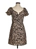 Aqua 100% Polyester Animal Print Brown Casual Dress Size S - photo 1