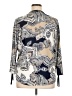 Allison Daley Paisley Silver 3/4 Sleeve Blouse Size 1X - photo 2