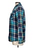 Nollie Plaid Teal Long Sleeve Button-Down Shirt Size L - photo 5