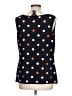 Grace Polka Dots Black Sleeveless T-Shirt Size L - photo 2