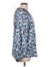 Hazel 100% Polyester Blue Long Sleeve Blouse Size L - photo 4
