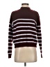 Sundry Stripes Burgundy Turtleneck Sweater Size XS (0) - photo 1