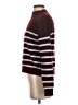 Sundry Stripes Burgundy Turtleneck Sweater Size XS (0) - photo 5