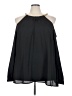 City Chic 100% Polyester Black Sleeveless Blouse Size 24 Plus (XXL) - photo 1