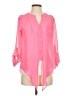 L.e.i. 100% Polyester Pink 3/4 Sleeve Blouse Size S - photo 1