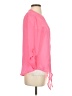 L.e.i. 100% Polyester Pink 3/4 Sleeve Blouse Size S - photo 4