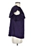 Worthington 100% Polyester Purple Short Sleeve Blouse Size M - photo 4