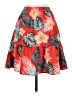 Unbranded Tropical Red Orange Casual Skirt Size 0 (estimated) - photo 1
