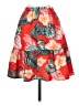 Unbranded Tropical Red Orange Casual Skirt Size 0 (estimated) - photo 2