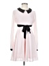 Hot Topic 100% Polyester Pink Casual Dress Size XS - photo 1