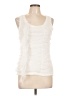Michael Simon 100% Cotton Ivory Sleeveless Blouse Size L - photo 1