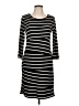 Cupio Stripes Black Casual Dress Size L - photo 1