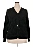 Unbranded 100% Polyester Black Cardigan Size M - photo 1
