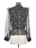 MNG Black Long Sleeve Blouse Size 4 - photo 2