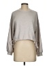 Zara Metallic Gray Sweatshirt Size S - photo 1