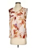 CAbi 100% Polyester Floral Orange Sleeveless Blouse Size S - photo 1