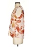 CAbi 100% Polyester Floral Orange Sleeveless Blouse Size S - photo 5
