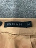 Indah Solid Tan Khaki Shorts Size M - photo 3