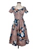 Assorted Brands Floral Brown Casual Dress Size S - photo 1