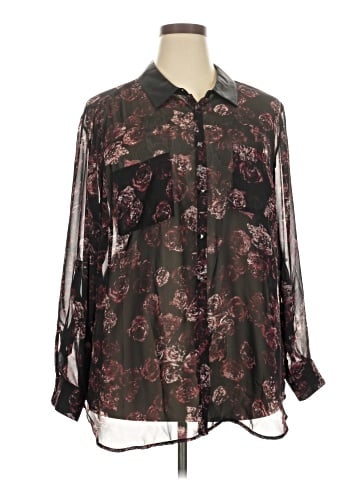 Rock & Republic Long Sleeve Blouse (view 1)