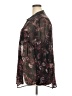 Rock & Republic 100% Polyester Floral Brown Long Sleeve Blouse Size 2X - photo 5