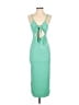 Lyaner Solid Green Cocktail Dress Size S - photo 1