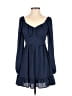 Unbranded 100% Polyester Blue Cocktail Dress Size XS - photo 1