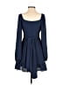 Unbranded 100% Polyester Blue Cocktail Dress Size XS - photo 2