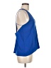 Three of Something 100% Polyester Blue Sleeveless Blouse Size M - photo 4